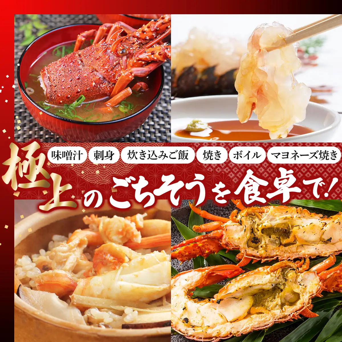 リピーター続出！伊勢海老 600～700g（1～3尾）