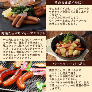 ウインナーソーセージ 220g×3袋 国産豚肉 天然羊腸 細挽き おかず 惣菜 冷蔵 日東ベスト 009-D-NB009
