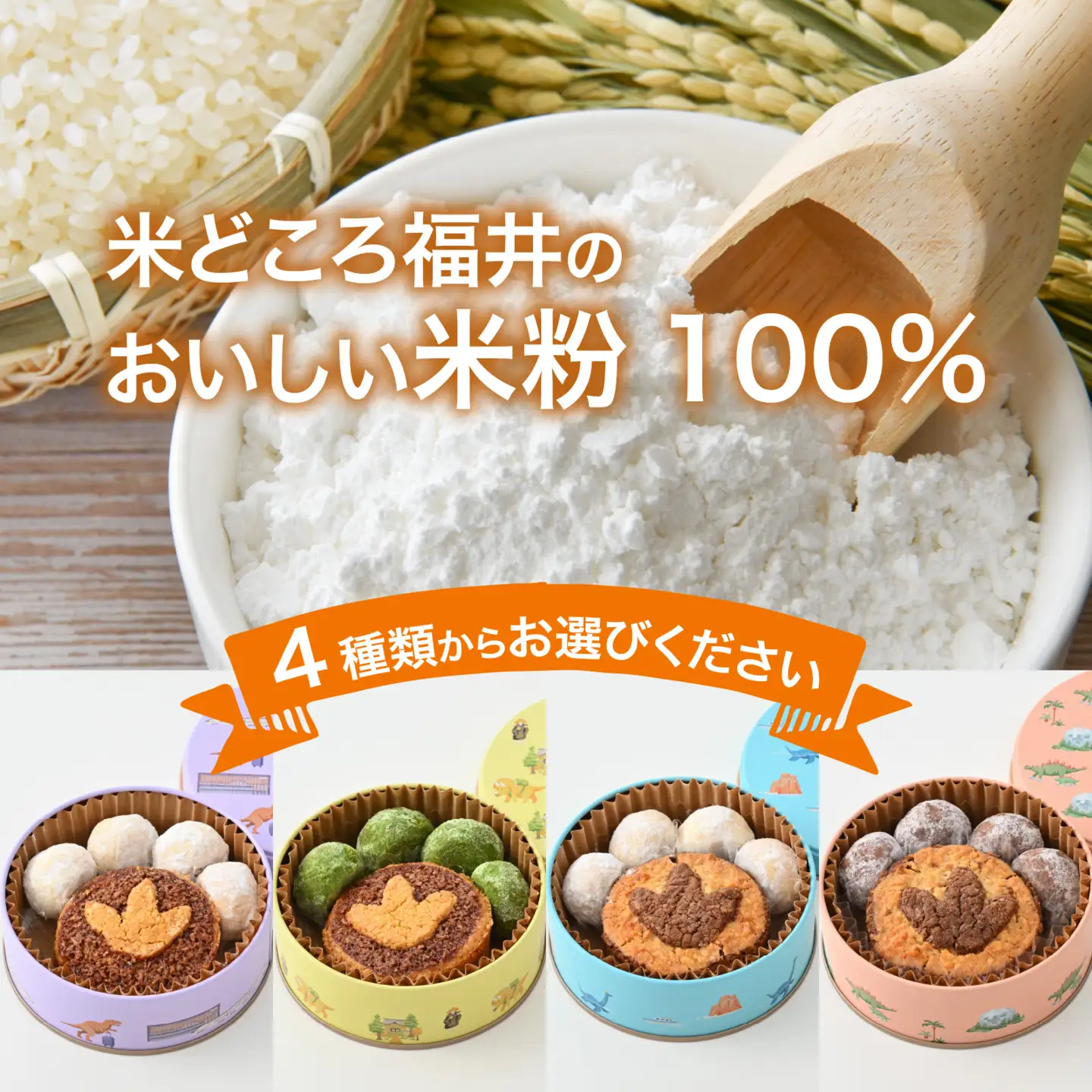 恐竜サブレ缶（小） 福井駅ティラノ缶 [A-135005_01]  きょうりゅう