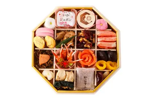JDC001.日本料理てら岡・おせち／「てら岡おせち三段重」（6～8人前）