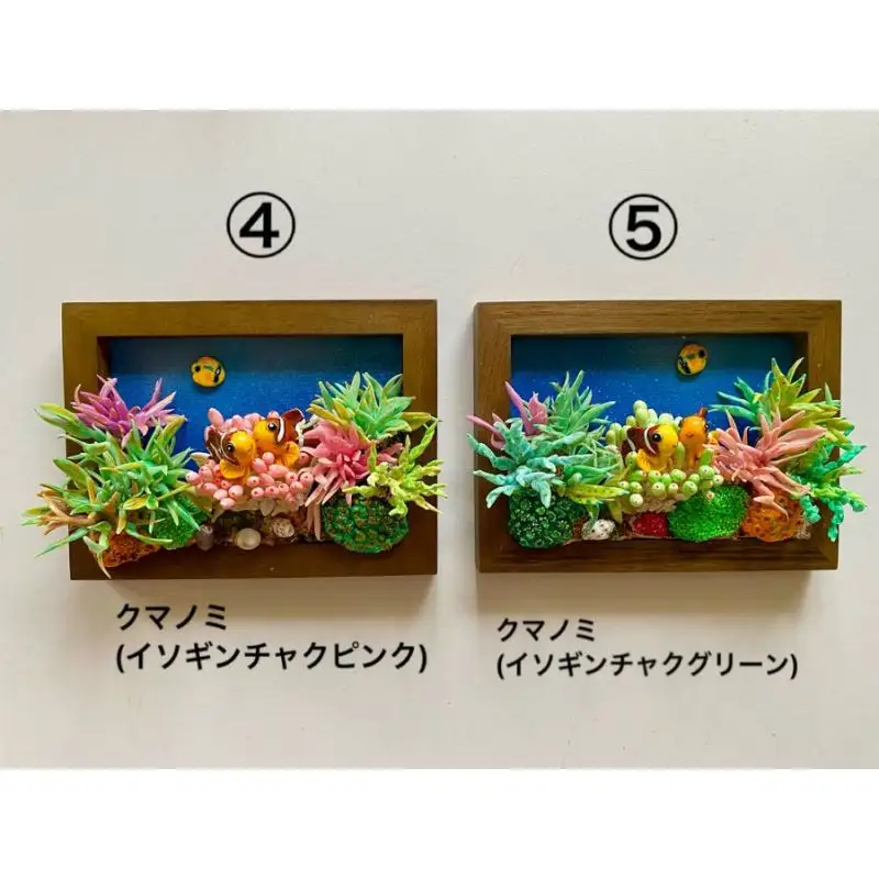 クマノミ各種　フレーム  /  魚 さかな フィッシュ 釣り 海 うみ クマノミ 海水魚 海の生き物 鍵 かぎ 家 車 自転車 かわいい お土産 雑貨 思い出 プレゼント ギフト すさみ 【mac007A】
