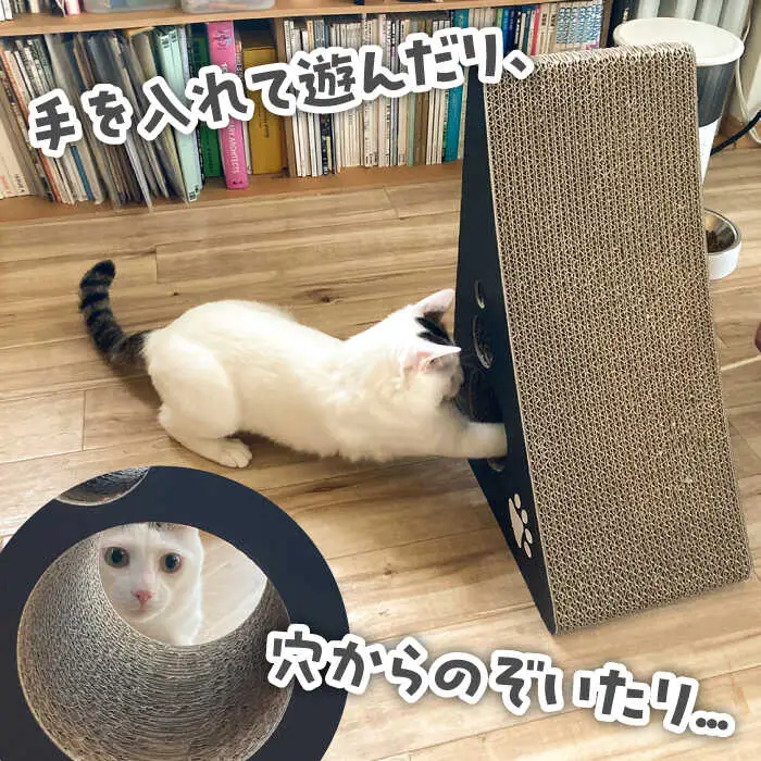 【全5色から選べる!】【国産段ボールで長持ち♪】 猫の爪とぎ タワー 桂川町/株式会社 大村紙工 [ADBC001] 爪とぎ 猫 ネコ つめとぎ
