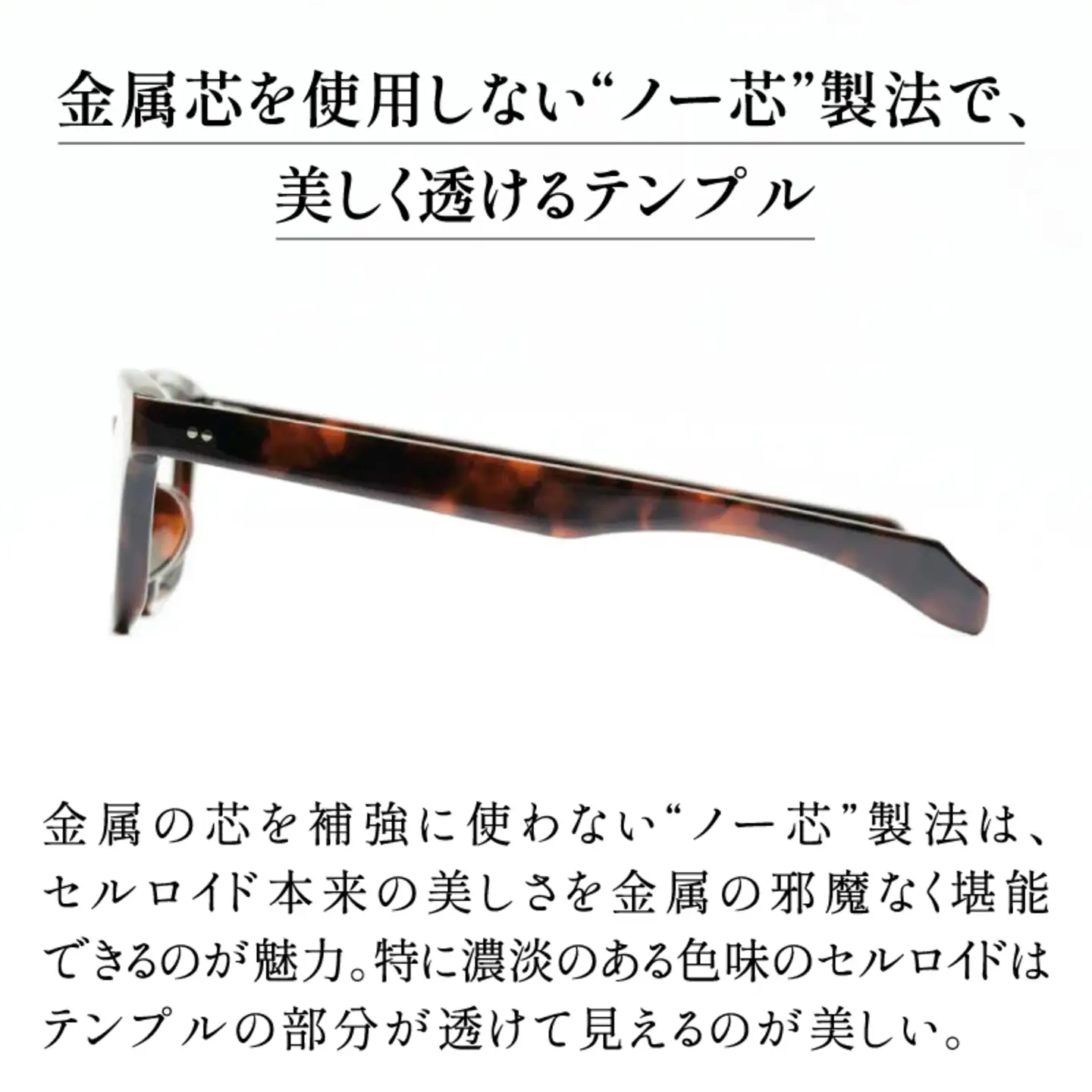 SSK cell-02 セルロイドサングラス　Black 