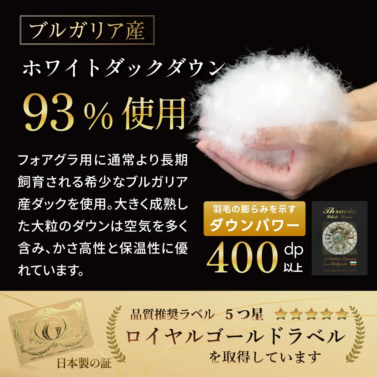 【春夏用】洗える羽毛布団 シングル 肌掛け ダウン 夏 春 ホワイトダックダウン 93% 0.3kg ブラウン