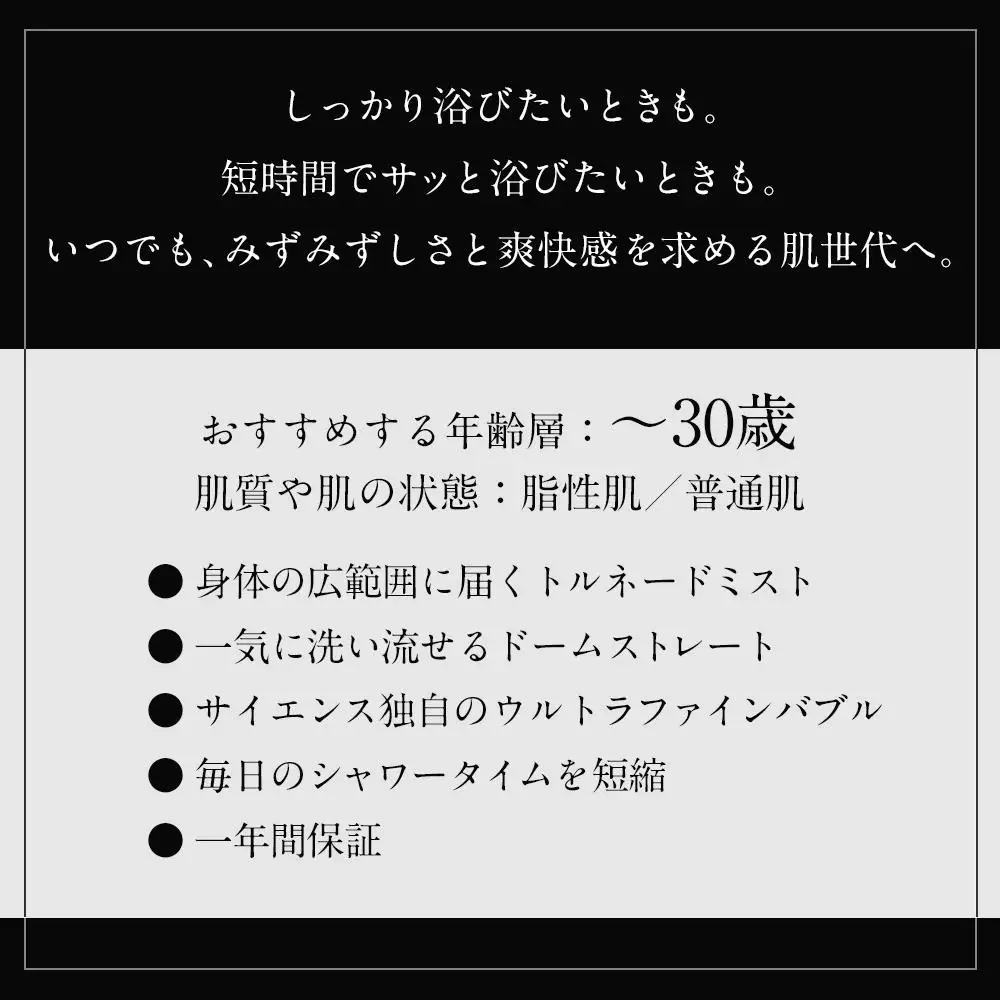 ミラブル爽 (さら) サイエンス製ファインバブルシャワーヘッド | シャワー