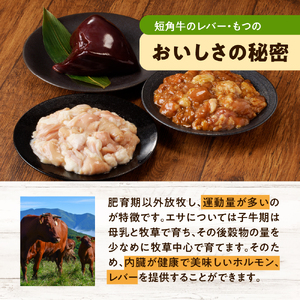【えりも短角牛】もつセット【er007-006】牛 もつ 3種 計900g セット えりも 短角牛 塩 ホルモン 300g 味噌 ホルモン 300g レバー 300g 希少 品種 国産 北海道産 牛肉 牛ホルモン 牛大腸 牛小腸 人気