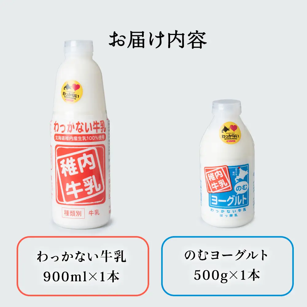 稚内牛乳 牛乳＆のむヨーグルト 詰め合わせ お試し セット【配送不可地域：離島・沖縄県】