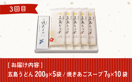 【全6回定期便】五島列島お楽しみ定期便 月3,000円コース[RBA051] 五島うどん うどん かんころ餅 詰め合わせ 定期便 五島うどん うどん かんころ餅 詰め合わせ 定期便九州 長崎