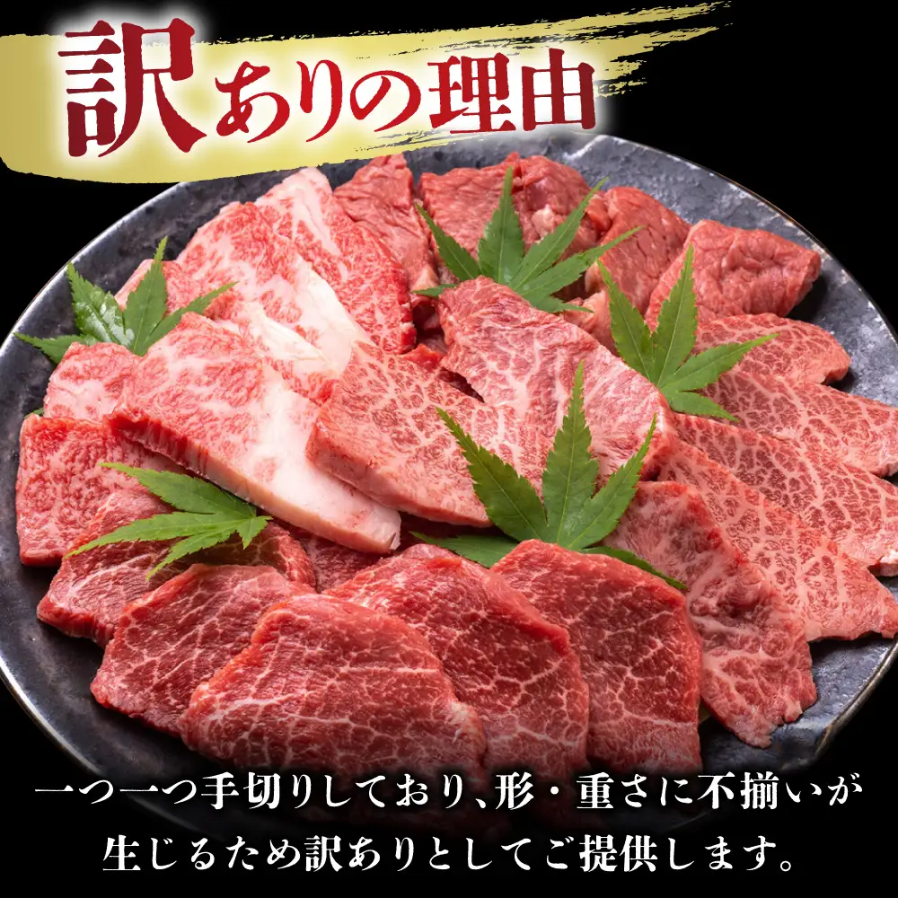 訳あり A4-A5 長崎和牛 焼肉切り落とし 500g×2 (肩ロース・バラ） [DBS004] 訳アリ 牛肉