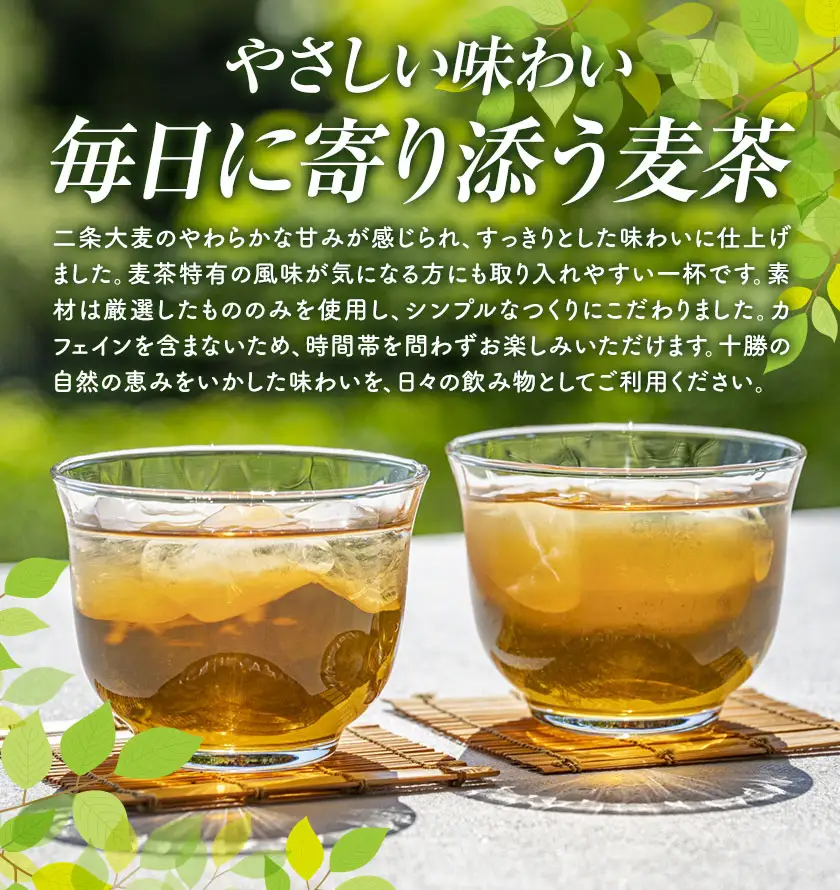 【6ヶ月定期便】二条大麦100％「十勝10時と15時の大麦茶」7包×3袋 北海道 茶