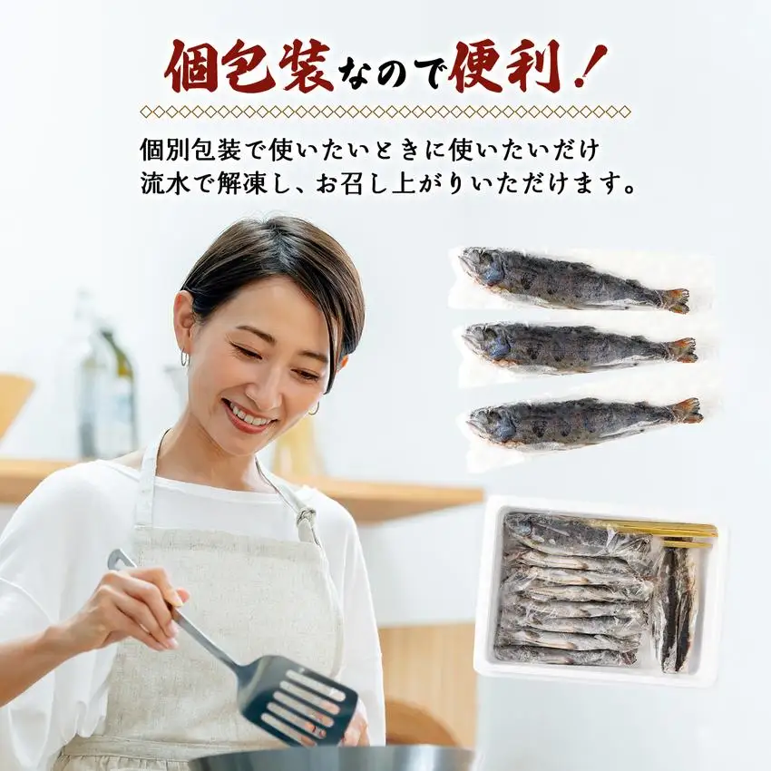 冷凍あまご10尾セット（串付き） [016-a004]