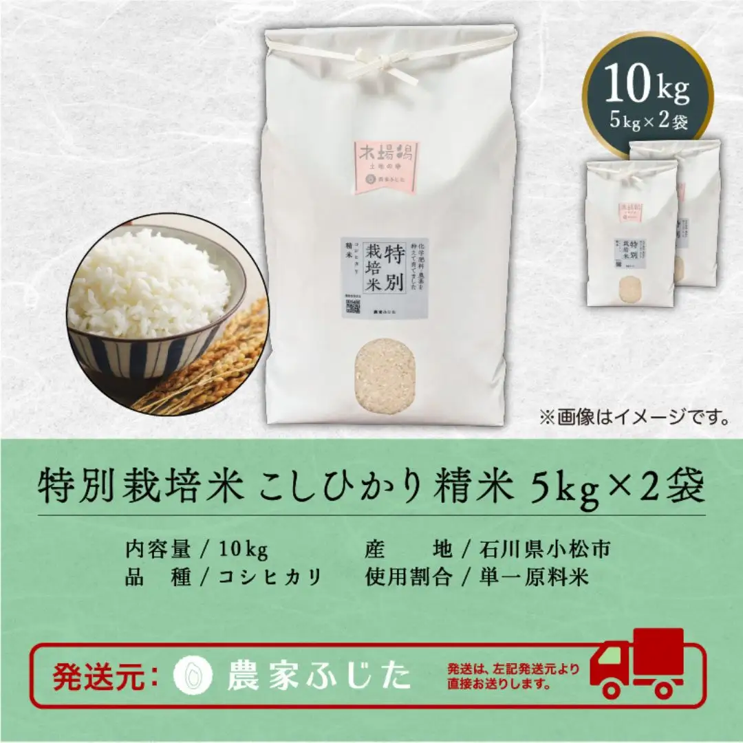 コシヒカリ 精米 10kg 特別栽培米 令和8年産 コシヒカリ こしひかり 農家ふじた