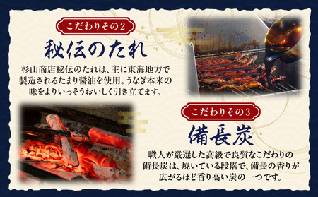 炭火手焼きうなぎ蒲焼2尾 化粧箱入(1尾あたり155g以上)・S060