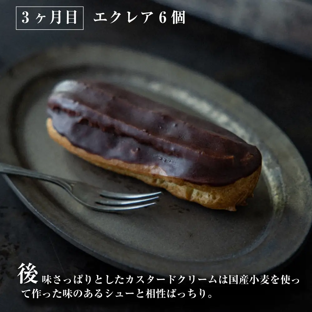 【定期便3ヶ月】弁天堂 ザッハトルテと人気返礼品（ザッハトルテ・クッキーシュークリーム・エクレア）