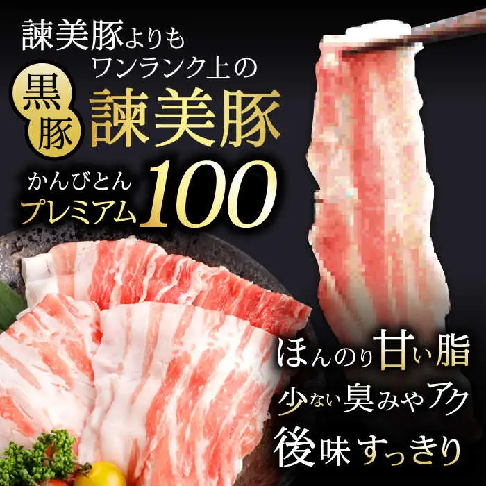 黒豚諫美豚プレミアム100 バラ肉 しゃぶしゃぶ用 500g(250g×2P) / 豚肉 ぶたにく バラ ばら 豚バラ しゃぶしゃぶ / 諫早市 / 株式会社土井農場 [AHAD073]