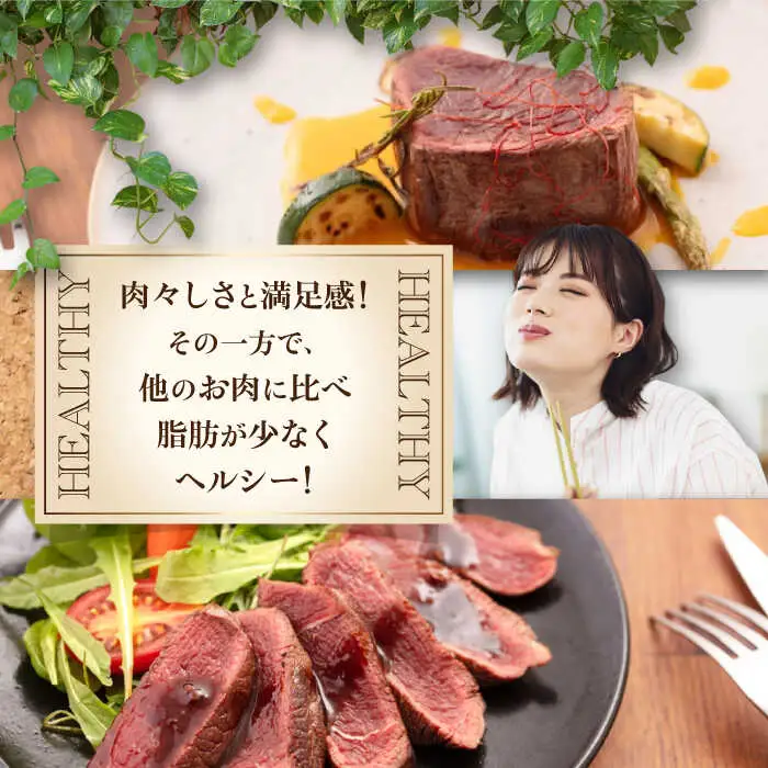鹿肉 ステーキ  ( 内もも ) 4枚 ジビエ 赤身 冷凍配送 北海道 北海道 [AJAO035]