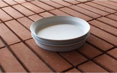 1616/ TY Round Deep Plate 200 Grey 2枚セット【1616/arita japan】有田焼 食器 器 皿 中皿 丸皿 ラウンド プレート グレー シンプル eb025