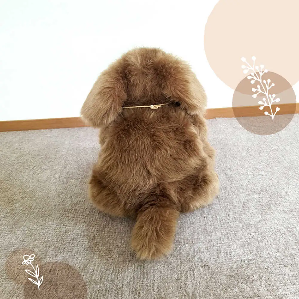 パトランミニ・ブラウン 糸島市 / 科学工房未来 犬 ペット ぬいぐるみ [AYI006] いぬ 動物