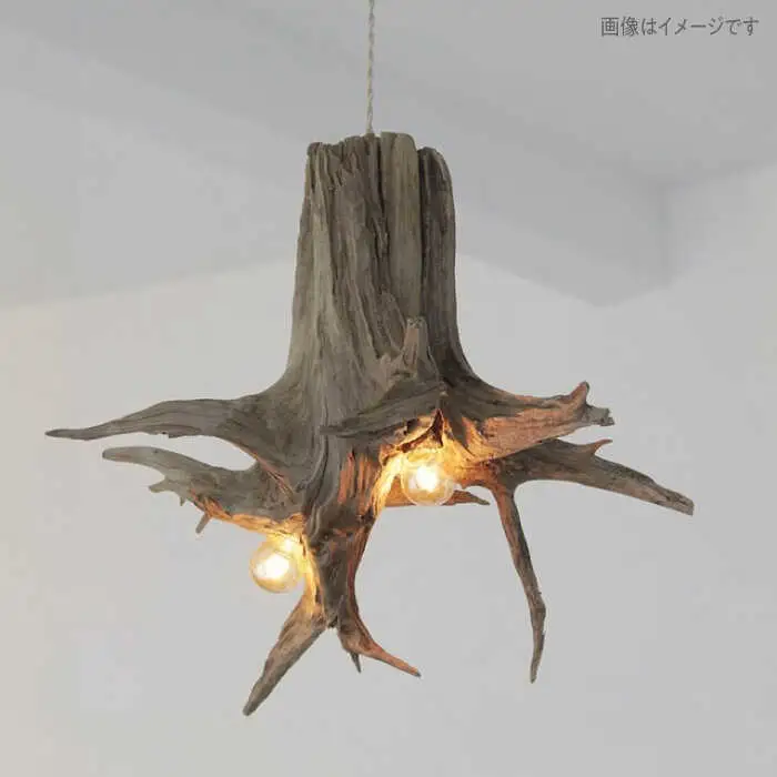 W Bulb Roots pendantlight ペンダントライト 糸島市 / WOOD'ARBRE(ウッドラヴル)【TIME】 インテリア 照明 ライト [ADC004]