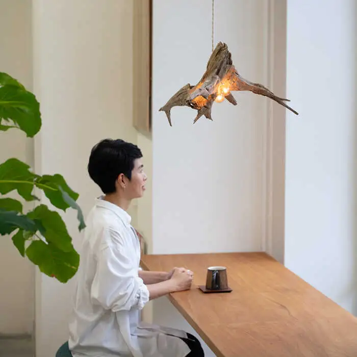 3Bulb Driftwood pendantlight ペンダントライト 糸島市 / WOOD'ARBRE(ウッドラヴル)【TIME】 インテリア 照明 ライト [ADC005]