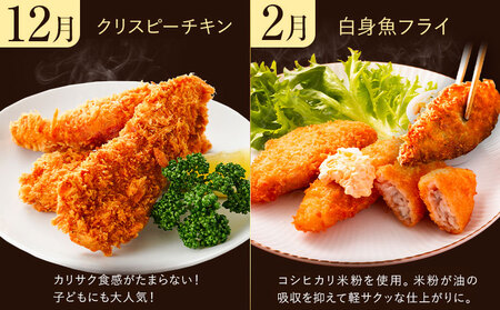 【年6回定期便】お弁当・夕飯のおかずに便利！揚げ物セット  揚げもの