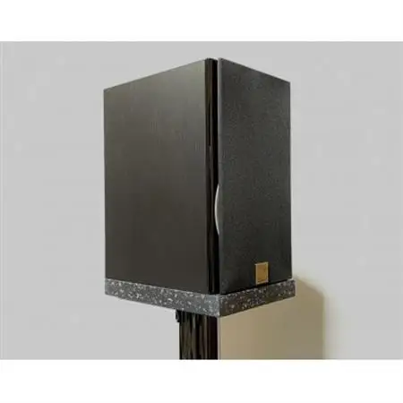 オーディオボード　22cm × 16.2cm × 2.4cm　黒地　グレー粒柄　2枚セット_家電製品 TV・オーディオ・カメラ  _【1509484】