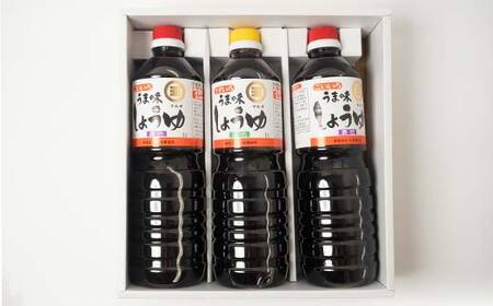 うま味しょうゆこいいろ2本・うすいろ1本セット F5J-1310