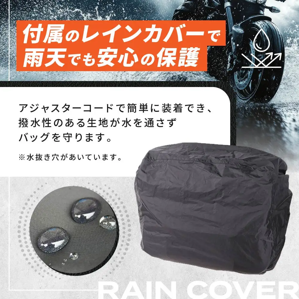 【デグナー】ナイロンサドルバッグ[NB-100] （ブラック）｜京都 バイクギア 人気ブランド レザーアイテム バイク