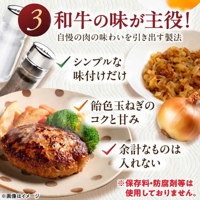 肉汁溢れる！贅沢・長崎和牛 手ごねハンバーグ 10個入り【野中精肉店】  ハンバーグ 冷凍 小分け こだわり 人気 和牛 簡単 ハンバーグ [VF86]