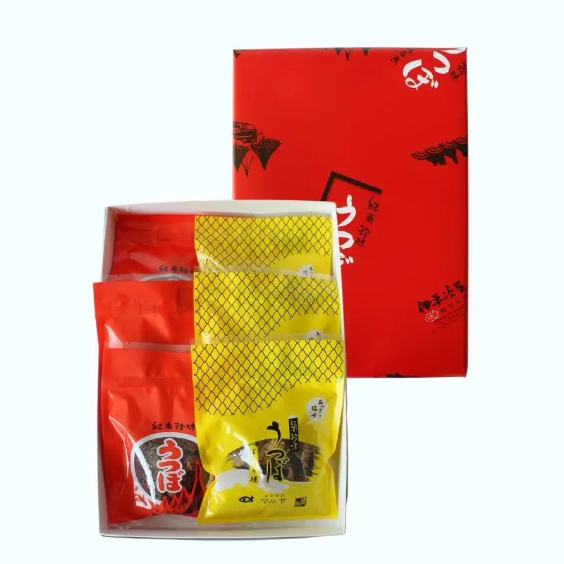 うつぼ小明石煮とうつぼぽりぽり揚のセット　各30g×3袋セット  / ウツボ おつまみ 佃煮 塩味 しお 健康食 酒のあて カルシウム お取り寄せ 和歌山県 田辺市【rus003】