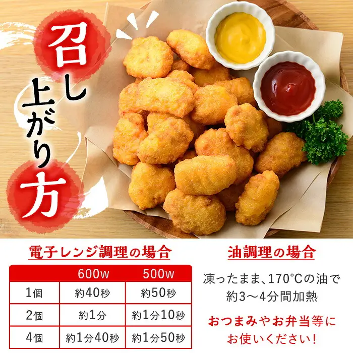 鹿児島県産 チキンナゲット【訳あり】業務用 チキンナゲット 1.6kg！（計64個・32個×2袋）【99-008-25】
