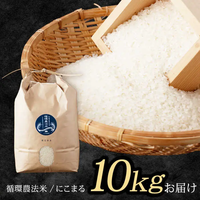 【R8年新米】循環農法米 にこまる 白米 10kg / 米 こめ コメ おこめ お米 白米 にこまる / 諫早市 / 株式会社土井農場 [AHAD062] 新米 しんまい