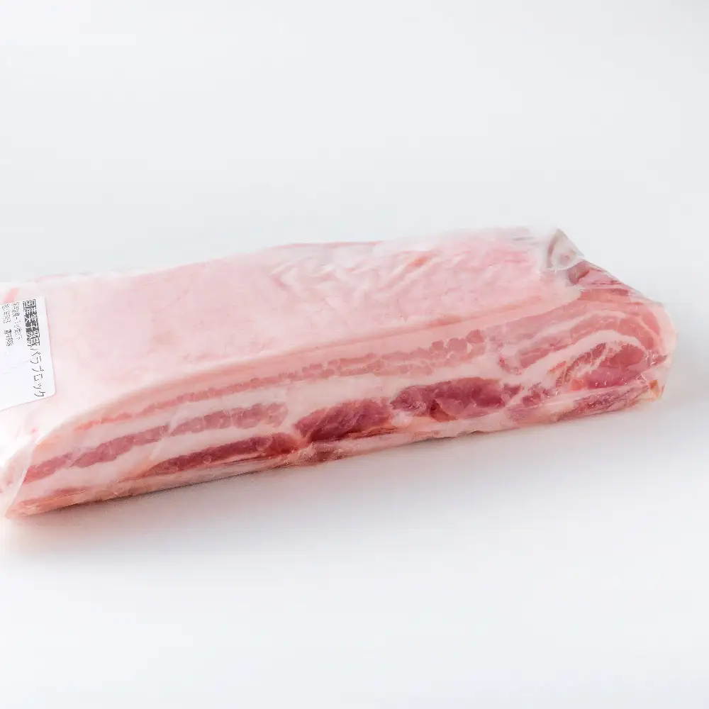 豚肉 ブロック バラ 真空パック 冷凍 1kg 笑子豚 バラ肉 豚バラ 角煮 岩手県 金ケ崎町