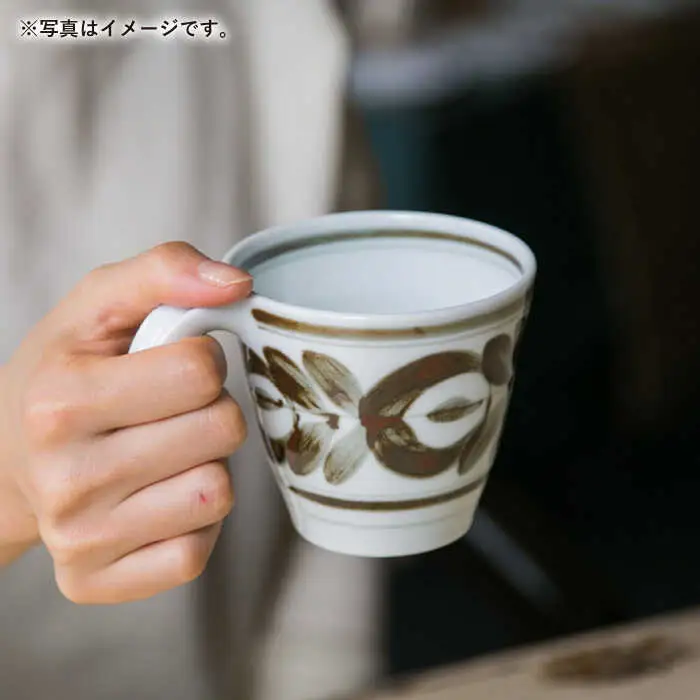 【波佐見焼】Mawaribana マグカップ スクエアプレート（小） ブラウン 4点セット【アイユー】[UA45]