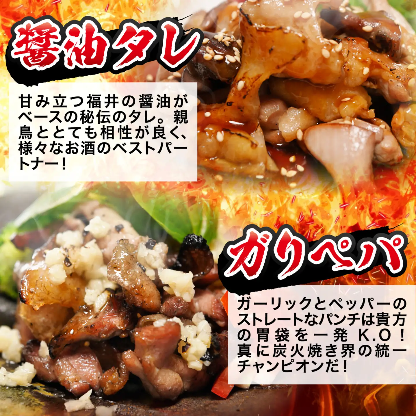 いぶし銀の味わい　親鶏の炭火焼き[A-153002]