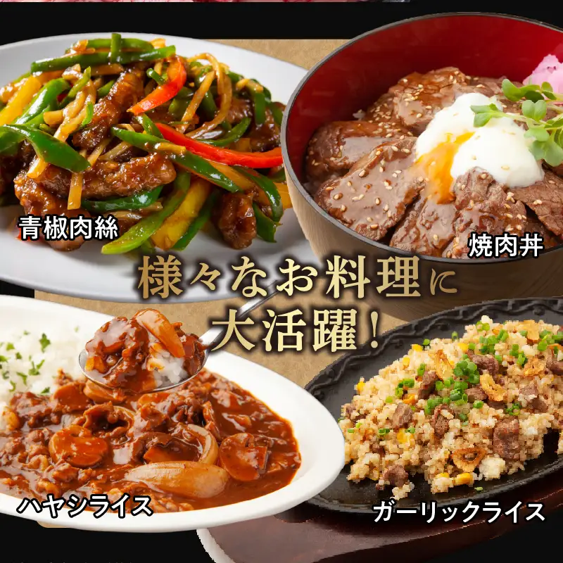 【2週間以内発送】宮崎県産黒毛和牛切り落とし(焼肉用)計1kg 肉 牛 牛肉 国産_T023-0175