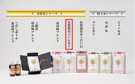 米・食味分析鑑定コンクール国際大会 金賞受賞米・自然栽培 コシヒカリ 2kg 米 精米 F3S-2026
