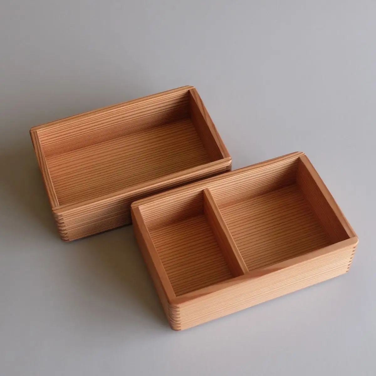 山武杉のお弁当箱　杉綾　大２段　900ml（450ml×2) ／ふるさと納税 山武杉 天然木 お弁当箱 2段 自然 ぬくもり 杉 ギフト プレゼント 千葉県 山武市 SMP009