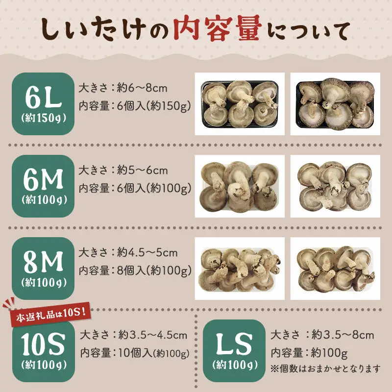 しいたけ 無印品 10S（約100g）×30パック