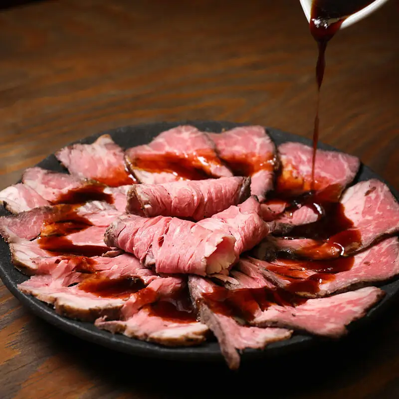 【ギフトにおすすめ】【ノンストップに掲載されました】赤身肉ローストビーフ 肉醤ソース 200g×3個 肉山秋田