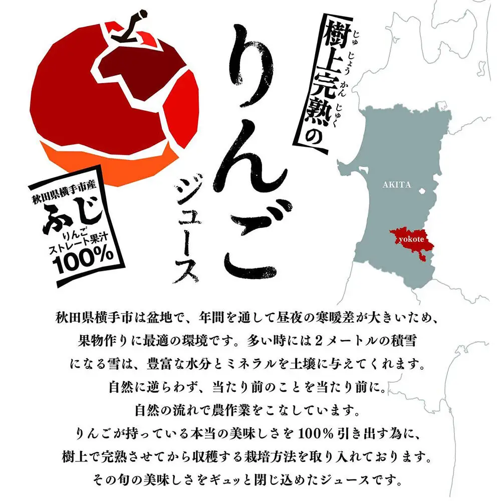 樹上完熟りんごジュース 20パック