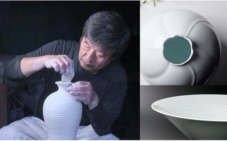 有田焼 白磁珈琲碗【佳秀窯 西山正作 】器 うつわ カップ＆ソーサー コーヒー碗 伝統工芸 陶芸作家 ろくろ bs015