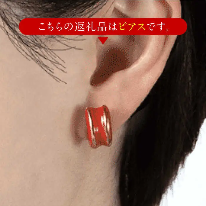 【美濃焼】 ぷぬピアス ストロベリー　多治見市 / 七窯社 ピアス アクセサリー おしゃれ[TAP078]