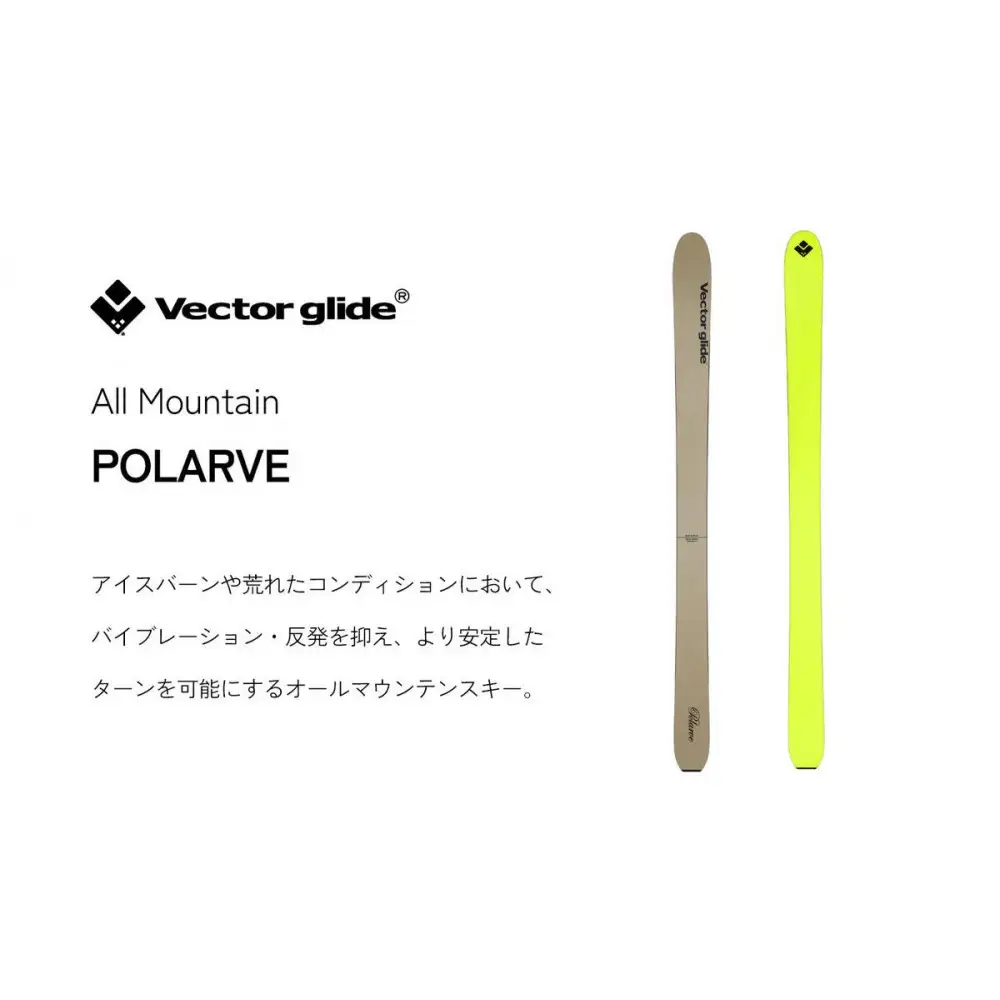 【VECTOR GLIDE】スキー板 POLARVE  180cm | スキー板 グラスファイバー 軽量 スキー用品 スキー板 グラスファイバー 軽量 スキー用品