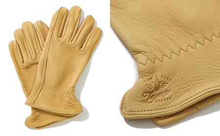 LAMP GROVES -UTILITY GLOVE STANDARD-(カラー：キャメル／サイズ：S)【革手袋 レザー グローブ 鹿革 メンズ レディース Lamp gloves ランプグローブス スタンダード ドライビンググローブ バイカー ファッション 手袋 香川県 さぬき市】