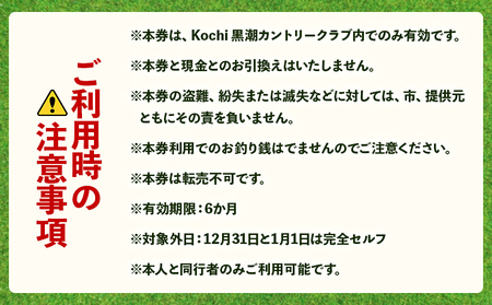 ゴルフプレー券 Kochi 黒潮カントリークラブ 150,000円分 - ゴルフ場 チケット プレー券 ラウンド コース 趣味 体験 スポーツ アウトドア 黒潮観光開発株式会社 高知県 香南市 ki-0009