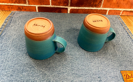 マグカップ Umimita ブルー 陶器 日本製 マグカップ【ペア】
