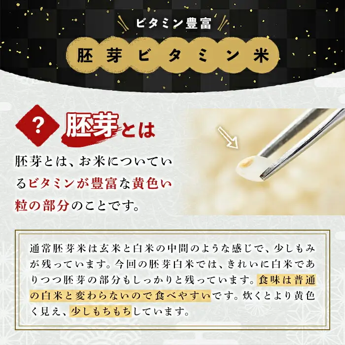 ＜令和7年産＞大分県産ひのひかり 胚芽ビタミン米(計4kg・1kg×4パック)米 お米 ひのひかり ヒノヒカリ 白米 大分県産【107800302】【お米の鈴木】