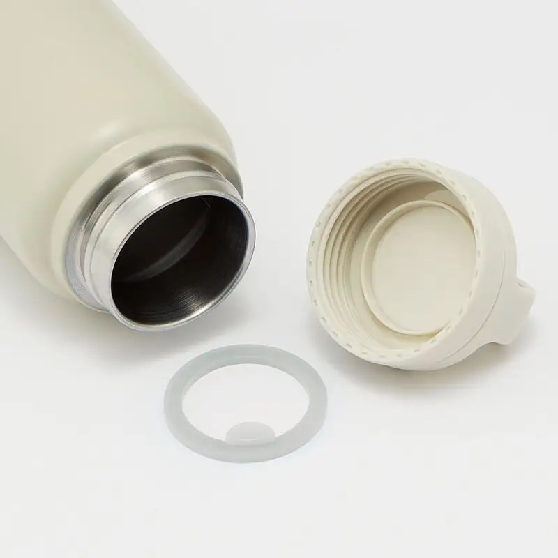【スクリューハンドル付きマグボトル】500ml 保温保冷 くすみグレー STSC5_4973307579165 8-015