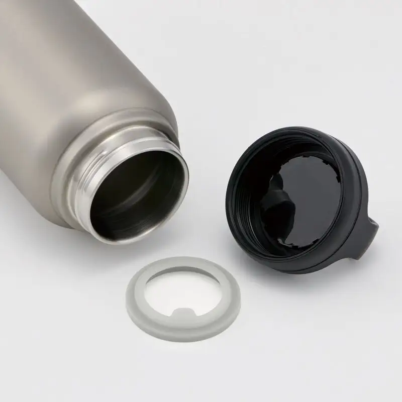 水筒 スクリューハンドル付きマグボトル 800ml シルバー 保温保冷 10-036